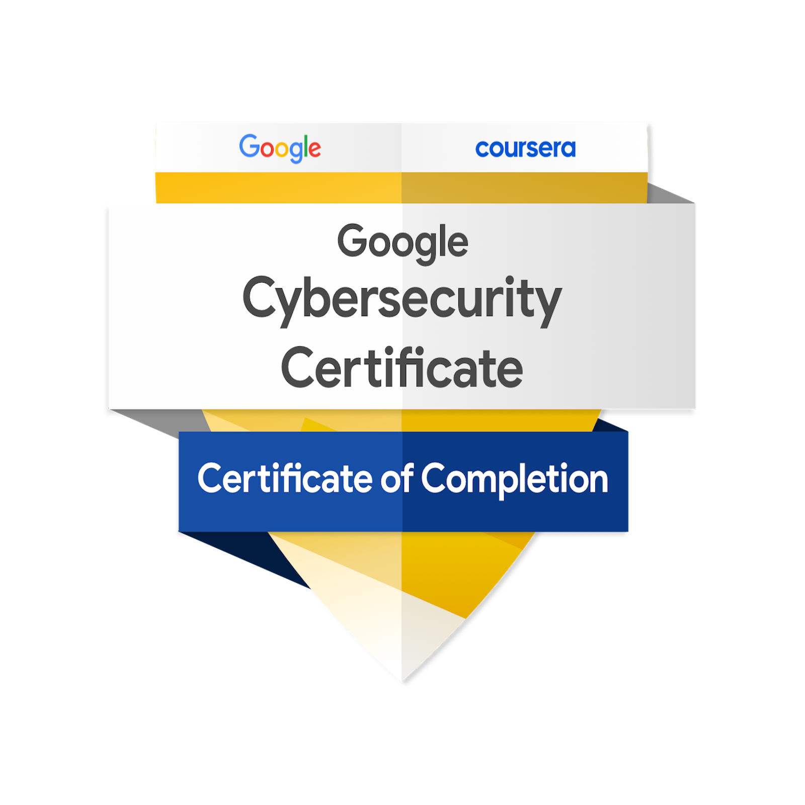 Google Cybersecurity certification badge